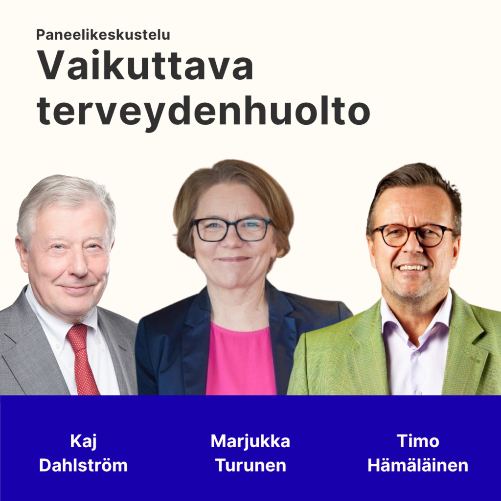 Panelistit Kaj, Marjukka ja Timo